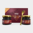 VASU Ayurveda Himalayan Shilajit Resin 400mg – Lab Tested Natural Energy Booster with Fulvic Acid & 85+ Trace Minerals – Pure Shilajit pour les hommes et les femmes – 100 jours d'approvisionnement pour la force et l'endurance (2-Pack)