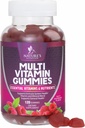 Multivitamines pour adultes avec des vitamines A, C, D, B12 - Multivitamines pour le soutien nutritionnel quotidien avec des vitamines et des minéraux pour les femmes et les hommes, Vitamine multi-VIT de la nature - 120 Gummies