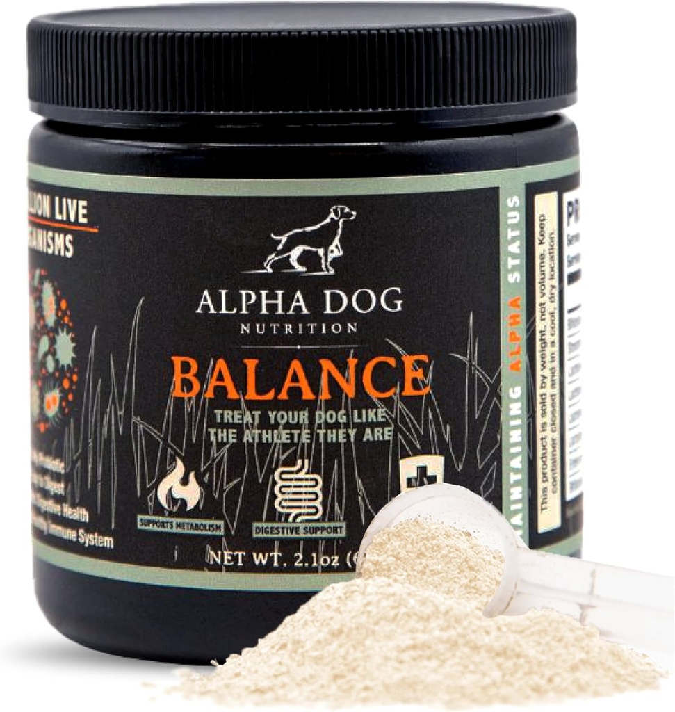 Balancer le mélange probiotique pour chiens par Alpha Dog Nutrition