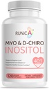 Myo-Inositol & D-Chiro Inositol Supplément pour femmes - Idéal rapport 40:1 -Support Hormone Balance & Fertilité & Santé Ovarienne - Capsules en Poudre Vegan - 120 Capsules 30 jours d'approvisionnement