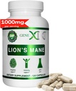 Formules Genex Lions Mane Supplément avec 100% Lions Mane Extract - Nootropics Supplément de soutien au cerveau 1000mg/serveur - (120 Capsules)