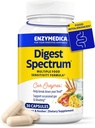 Enzymedica Digest Spectrum, enzymes digestives avancées pour les femmes et les hommes, soutient la digestion et les intolérances alimentaires multiples, formule à action rapide pour le gaz et le dégel, 30 capsules