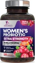 Probiotiques pour les femmes Soutien de la santé digestive - 90 milliards UFC Probiotique pour les femmes, 16 souches, canneberge, probiotique vaginal avec prébiotiques, PH, immunitaire, urinaire et soutien de la santé féminine, 120 capsules