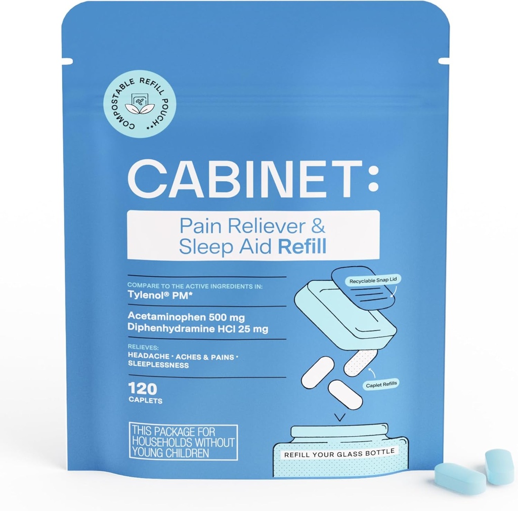 Cabinet: anti-douleur nocturne et aide au sommeil pour les maux de tête, les douleurs et les douleurs