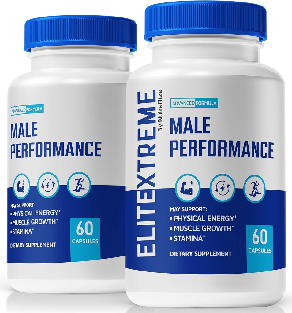 (2 Pack) EliteXtreme Homme Supplément, EliteXtreme Homme pilules, Toutes les capsules alimentaires naturelles pour les hommes, 1200 MG multivitamines pour la santé globale, Elite Xtreme critiques (120 capsules)