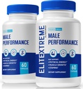 (2 Pack) EliteXtreme Homme Supplément, EliteXtreme Homme pilules, Toutes les capsules alimentaires naturelles pour les hommes, 1200 MG multivitamines pour la santé globale, Elite Xtreme critiques (120 capsules)