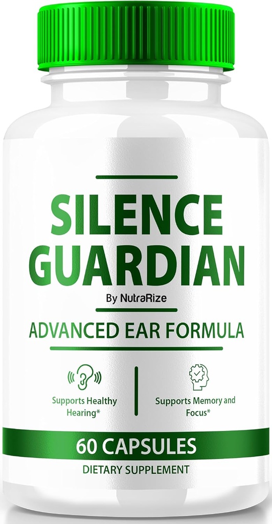 Silence Guardian - Formule d'oreille avancée, Formule officielle pour 360 supports auditifs, Tous les ingrédients naturels pour maintenir la santé auditive, SilenceGuardian Review (60 capsules)