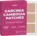 Patchs Garcinia Cambogia (paquet de 60) - 100% naturel pour les femmes et les hommes - avec B12 & Potassium - Énergie, Focus & Soutien corporel - Formule améliorée