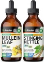 BIO KRAUTER Mullein Teinture 4 Fl. Oz. & Stinging Nettle Teinture 4 Fl. Oz.