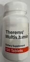Thérèses multivitamines (A 1500mcg C 90mg D 400IU E 13,6mg Thiamine 3mg Riboflavine 3,4mg Niacine 20mg B6 3mg Folate 400mcg B12 9mcg Biotine 30mcg Calcium 45mg Phosphore 35mg 130 ct (non récupérable)