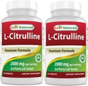 Meilleurs naturels L-Citrulline 2000mg/Serveur - Non-OGM - Sans gluten - 120 comprimés (120 Nombre (paquet de 2))