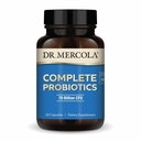 Dr Mercola Complete Probiotics - 70 milliards CFU - Soutient la santé immunitaire, digestive et gustative - Caractéristiques 10 souches - Stable - Sans OGM, sans gluten et sans soja - 30 capsules (30 portions)