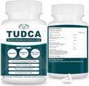 2200MG Suppléments TUDCA - Complexe de supplément de sels de bile pour la désintoxication du foie et nettoyage, nettoyage de la vésicule, santé digestive 60 capsules
