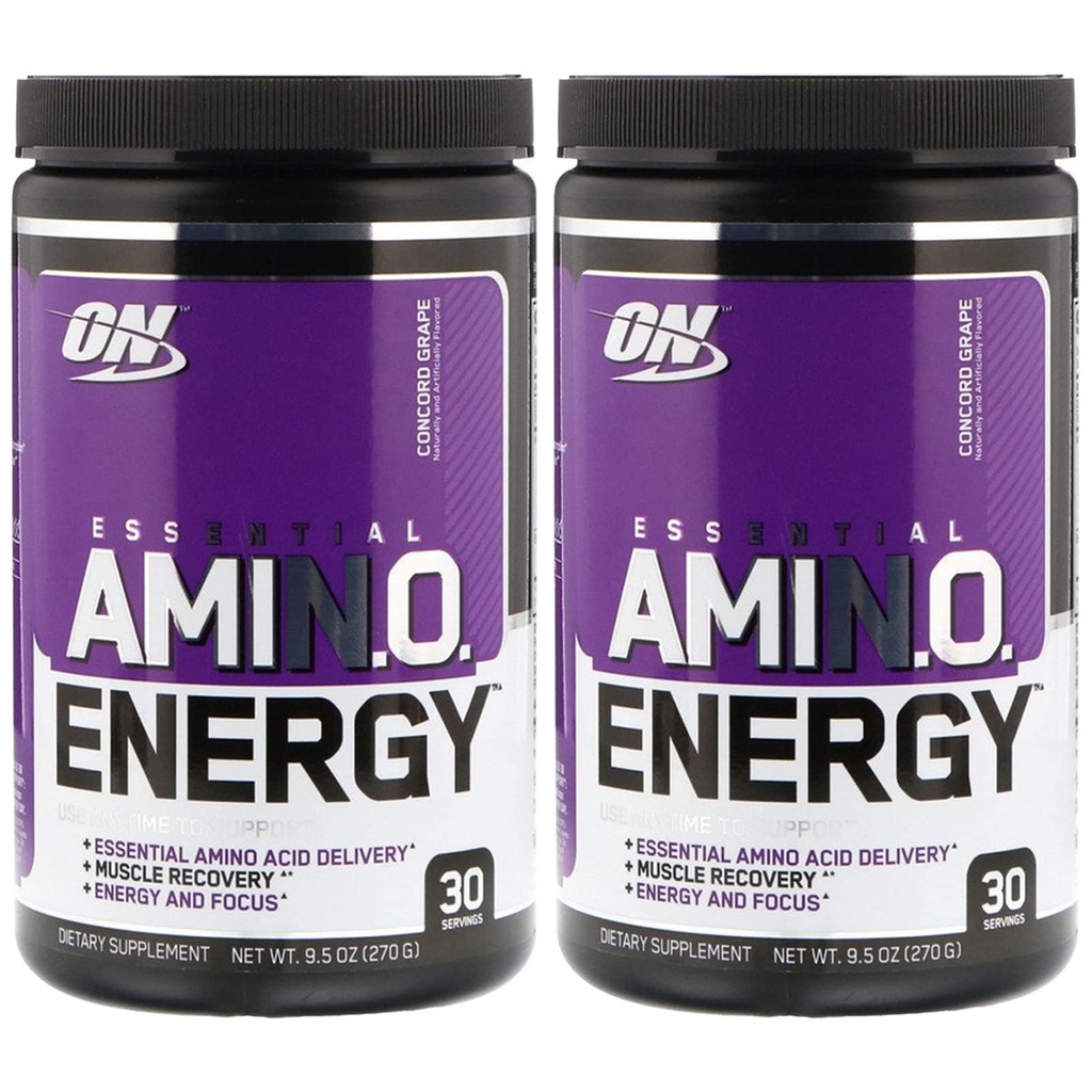 Nutrition optimale (2 packs essentiels Amin.O. énergie, raisin Concord, 9,5 oz (270 g)