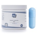 Capsules vides Taille 00 - Gélatine couleur bleu ciel - 120 Compte - Convient à un plateau de remplissage de capsules - Capsules de gel de boeuf jumelées Easy Snap pour pilules de supplément de poudre de bricolage - Halal certifié