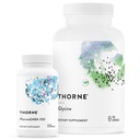 THORNE - Relax & Detox Bundle - PharmaGABA et Glycine Combo pour le stress et la désintoxication - 60 à 125 portions