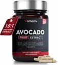 AMALTH Avocado Supplément Extrait de fruit 15:1, 1000mg ASU de résistance maximale pour les articulations Santé et soutien Digestion de 120 Capsules