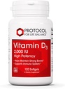Protocole Vitamine D3 2000 UI - Soutien immunitaire, os et dents sains - 120 Softgels