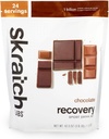 Skratch Labs Recovery Drink Mix post-entraînement avec chocolat, (41,6 oz, 24 portions) avec protéines de lait complètes de caséine et de lactosérum et probiotiques, sans gluten, casher, naturel, végétarien