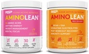 RSP NUTRITION AminoLean Énergie de pré-entraînement (Pink Lemonade 30 portions) avec AminoLean Recovery Post Workout Boost (Blood Orange 30 portions)