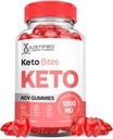 Laboratoires justifiés Keto Bites Keto ACV Gummies Advanced Formula 1000MG Keto Bites Keto Gummies vinaigre de cidre de pomme formulé avec du jus de pomme de grenade Poudre B12 Vegan Non OGM 60 Gummys