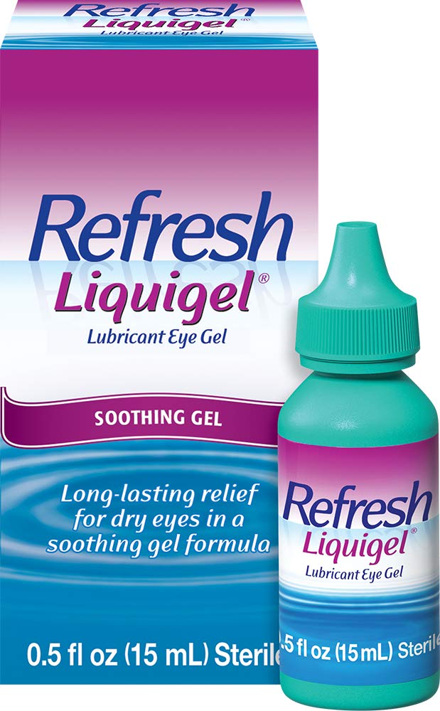 Rafraîchir les gouttes de gel lubrifiant Liquigel, 0,5 Fl Oz stérile