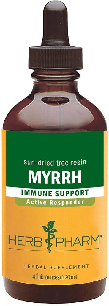 Herb Pharm Myrrh Extrait liquide pour le support du système immunitaire - 4 Once