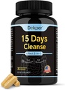 Détox de nettoyage naturel, 15 jours 2-en-1 Gut Support, Colon Cleanse pour les hommes et les femmes, Senna Leaf, Cascara Sagrada, Psyllium Seed Husk Powder, Aloe Vera Extract, 30 capsules