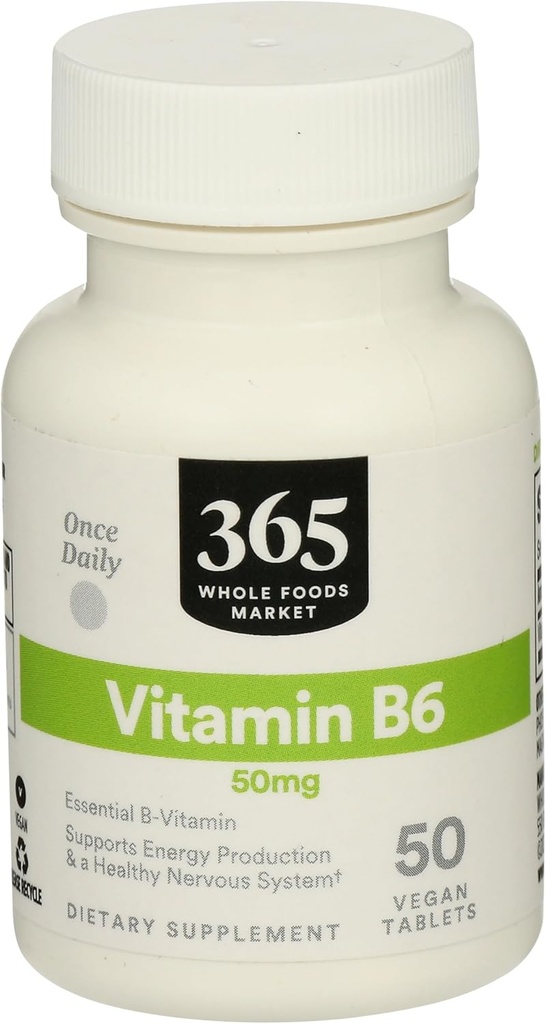 365 By Whole Foods Market, Vitamin B6 50Mg, 50 Count