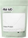 Amy Myers MD en poudre de protéines de paléo - avec des peptides de collagène pour la santé des intestins - Supporte les cheveux, la peau et les ongles - Non-OGM, sans gluten, sans lait et plus - Vanilla Bean - 19,54 oz (20 portions)