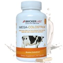 Bricker Labs Mega-Colostrum Capsules, Gut Health, Immunity, Skin & Hair, 1000 mg Bovine Colostrum Supplément 40% IgG, Riche en protéines bioactives, Facteurs de croissance et anticorps, 45 portions