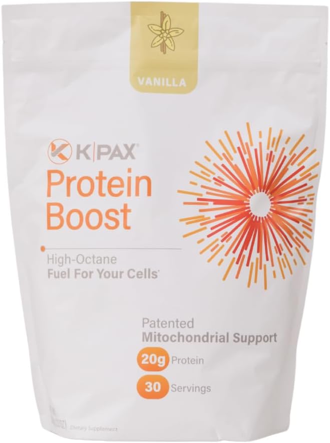 K* PAX KPAX Immune Protein Blend, Mitochondrial Support Formula + Green Superfood et Probiotiques Vanilla 2 -Pound