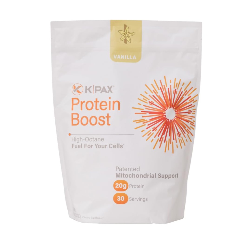 K* PAX KPAX Immune Protein Blend, Mitochondrial Support Formula + Green Superfood et Probiotiques Vanilla 2 -Pound