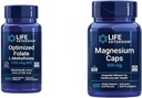 Prolongation de la vie Cerveau et coeur Santé Folate et supplément de magnésium, 100 comprimés et 100 capsules
