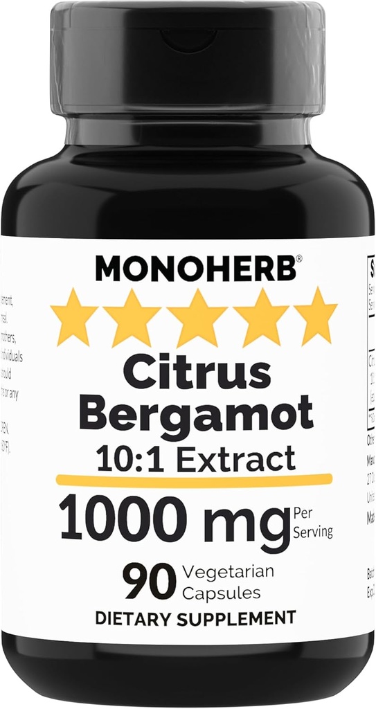 MONOHERB Citrus Bergamot Extrait 1000 mg - 90 Capsules végétariennes