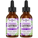 Resciency Liposomal Saffron Supplements Drops 88.5mg – High Bioavailability Liquid Saffron Extract for Mood Support, Energy, Focus & Vision with Ashwagandha, Magnesium, Zinc, B12 & D3, 4 fl oz