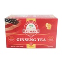 Baumann Premium American Ginseng Tea Bags (20 sachets à thé) - Authentic Panax Wisconsin Grown Panax Ginseng Herbal Tea - Thé vert sain avec des ginsénosides antioxydants pour une meilleure concentration et énergie