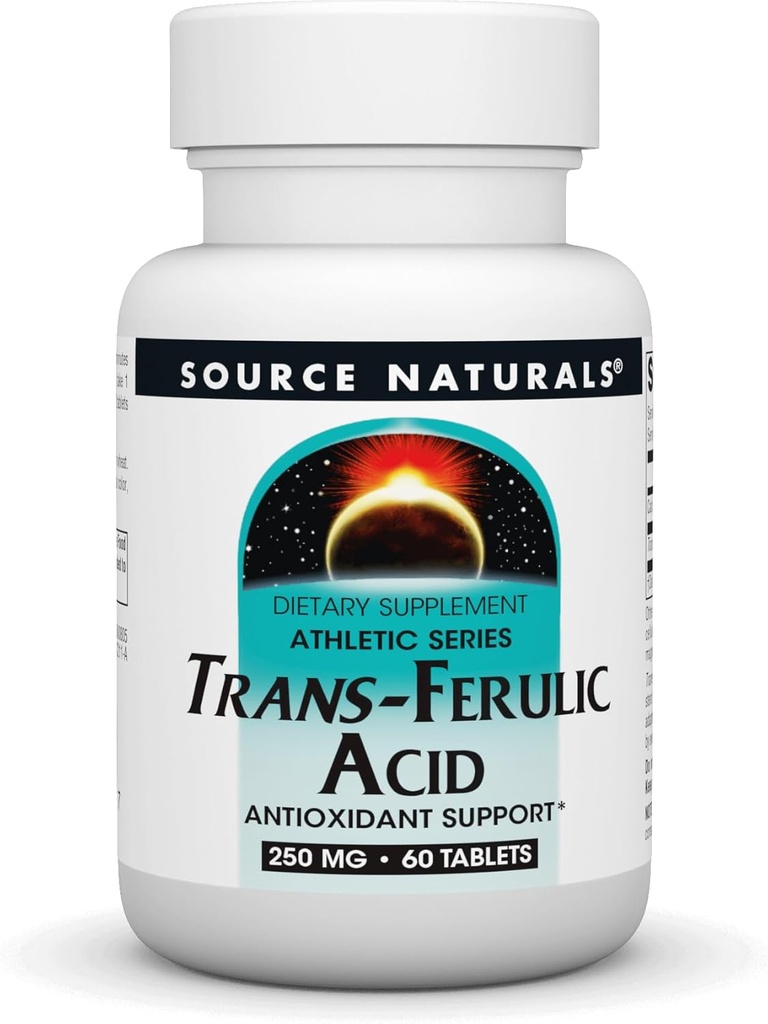 Source Naturals Trans-Ferulic Acid 250mg, 60 Tablets