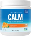 Vitalité naturelle Supplément de magnésium calme, poudre de mélange anti-stress, sans gluten, végétalien, et non-OGM, orange, 8 oz
