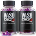 (2 Pack) VasoManix Gummies, Vaso Manix Supplément Homme Classique, Toute la formule naturelle pour les hommes, Gummy Premium pour soutenir la performance, la confiance et la santé globale, Avis officiels (120 Gummys)