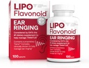 Relief Lipo-Flavonoïde Plus Acouphène - Médecin-Recommandé pour les oreilles à sonnerie - Complexe bioflavonoïde de citron prouvé cliniquement avec des vitamines C, B1, B2, B6, B12 et Calcium - 100 Caplets