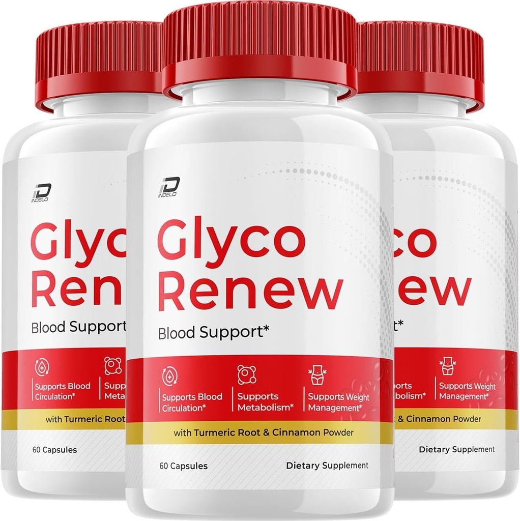 Glyco Renew Capsules, Glyco Renew Advanced Supplement, toute la formule naturelle pour maintenir des niveaux de santé, la formule quotidienne de force maximale, Glyco Renew Capsules Avis (3 Pack - 180 Capsules)