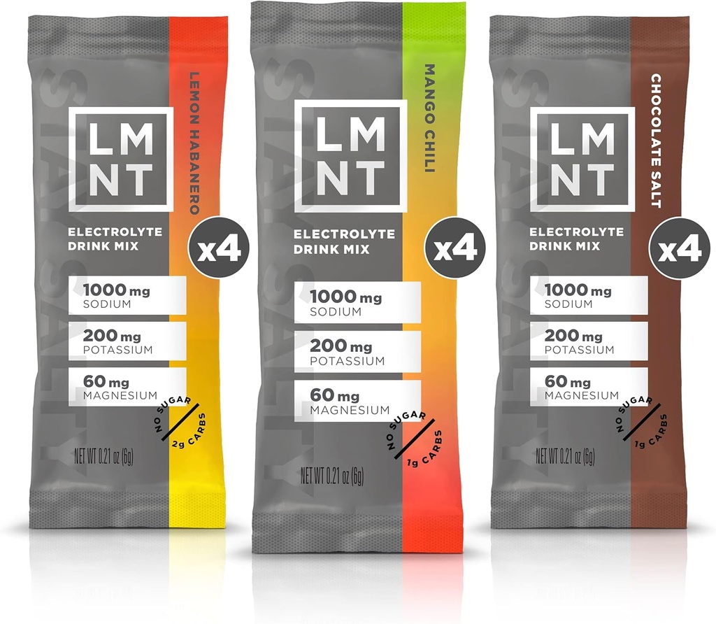 LMNT Kéto Electrolyte Powder Packets.com Paléo Hydratation Mélange.com Pas de sucre, pas d'ingrédients artificiels.