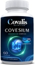 Supplément complexe de magnésium de covesium: 5 types de magnésium - hydroxyde, glycinate, citrate, malate, oxyde: fonction musculaire: 60 capsules