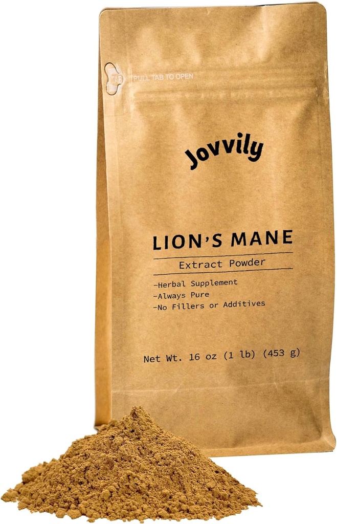 Extrait de champignons de la Mane de Lion, 1 lb, extrait d'Erinaceus d'Héricium, supplément à base de plantes, toujours pur