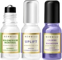 Magnésium Lavande Roll On Pack de 3 - Perfect Selfcare Gift pour Noël d'anniversaire ou les Stuffers de bas