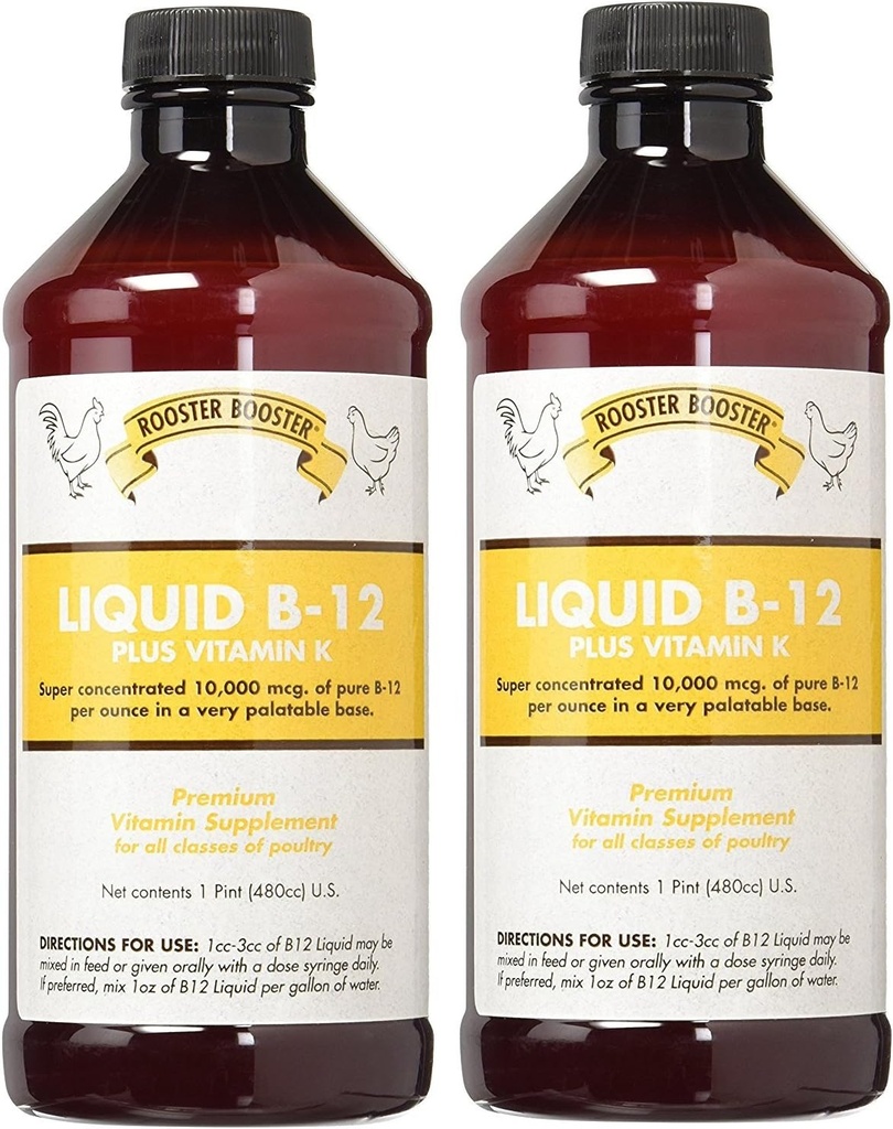 Booster Booster (2 Pack) B-12 Liquide, 16-Ounce
