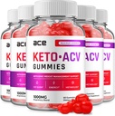 (5 Pack) Ace Keto ACV Gummies - Formule avancée Ace Keto Plus ACV Gummies Apple Cider Vinegar Ace ACV, Gestion du poids, Supplément alimentaire Avis Hommes Femmes (300 Gummies)