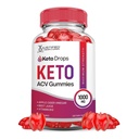 Laboratoires justifiés Keto Drops Keto ACV Gummies Advanced Formula 1000MG Keto Drops Keto Gummies vinaigre de cidre de pomme formulé avec du jus de pomme de grenade Poudre B12 Vegan Non OGM 60 Gummys